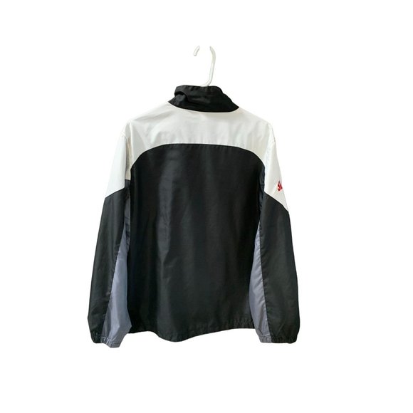 NFL Carolina Panthers Mens Size Large Full Zip WIndbreaker Jacket Coat Black Gra - Picture 4 of 4